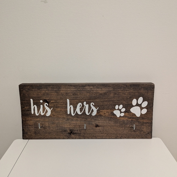 Key and Leash Wall Hanging Decor Piece - Picture 6 of 6